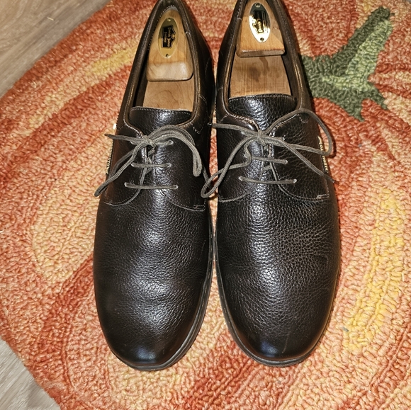 MEPHISTO Mens Travel Air Jet Leather Oxfords 11.5 Espresso Brown SUPER! - Picture 1 of 5